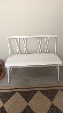 Threshold White Bench