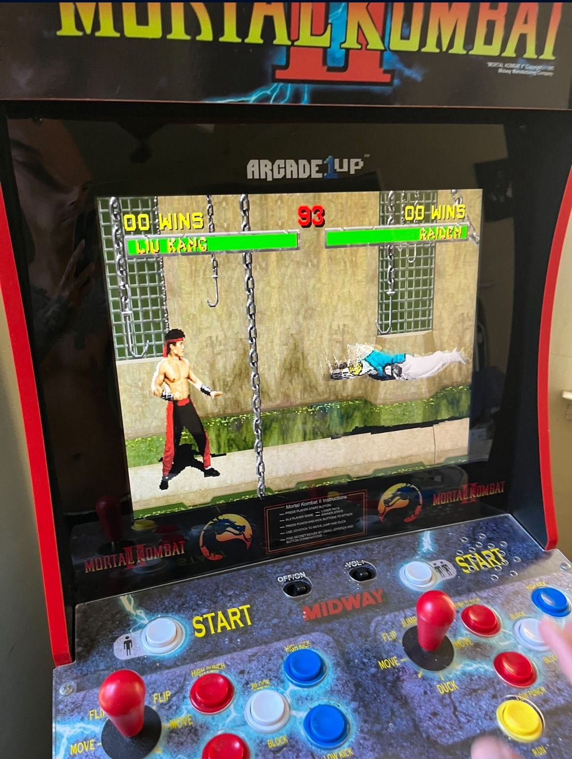 1up Arcade Mortal Kombat 1-2-3