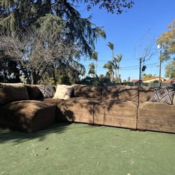 Brown Sectional Sofa 