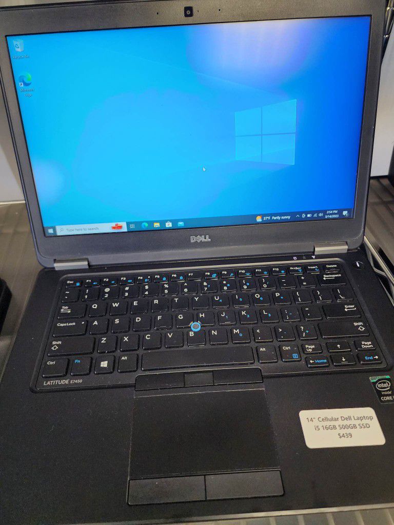 14" Cellular Dell Laptop