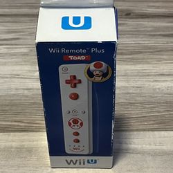 Authentic Official Nintendo Wii / Wii U Remote Plus - Toad Edition Brand New