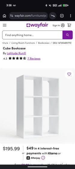Library square shelf