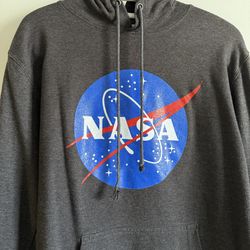 NASA Graphic Dark Brown Hoodie