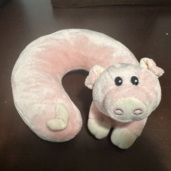 Little Kids Pink Pig Neck Pillow