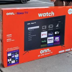 55” Onn Smart 4k Roku Led Tv 