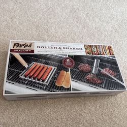 Stainless Steel Roller & Shaker Set. (new In Box)