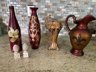 Decorative Vases and Pitcher lot