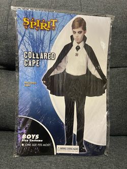 Spirit Halloween Boys Collared Cape Costume