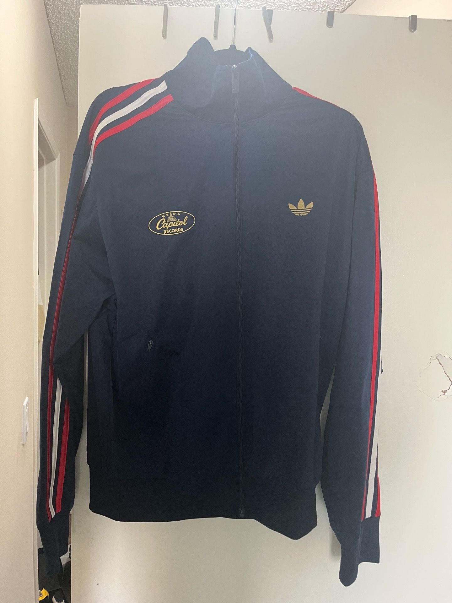 Adidas X Capitol records fire bird jacket