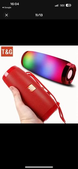 TG 157 Bluetooth Wireless Speaker, Portable Waterproof Stereo LED Lights Speaker