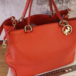 Michael Kors Vintage Red Large Shoulder / Handbag (Authentic) w/ Dust Cover and Care Instructions