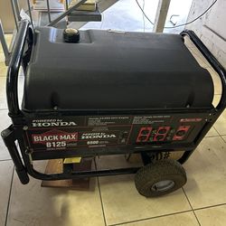 Black Max 8125W Generator – Honda GX390 – Low Hours