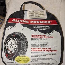 Alpine Premier Diamond Snow Chains 1545– Like New – Complete Set