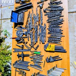Variety Of Tools Including Allen Wrench, Drill And Others