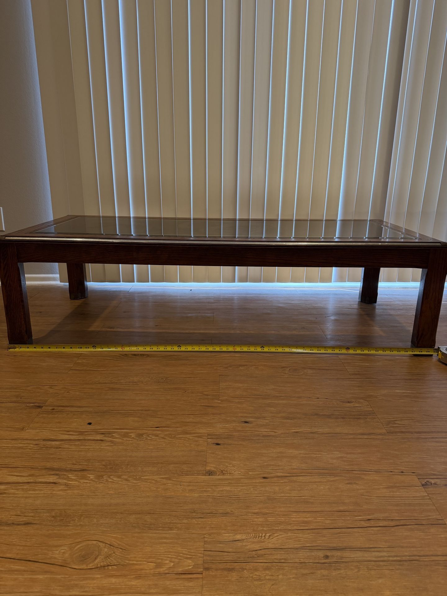 Wood & Glass Coffee Table 