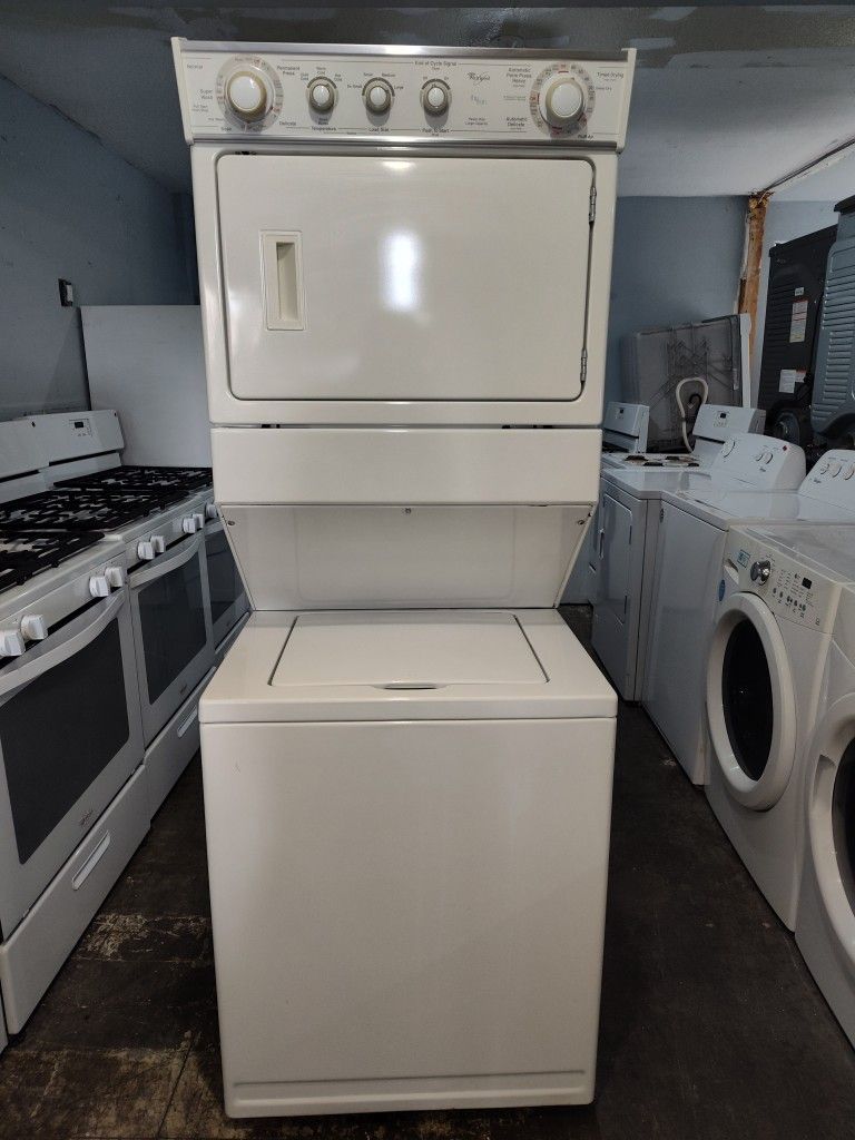 Whirlpool Stackable Washer Machine & GAS Dryer Set 27"