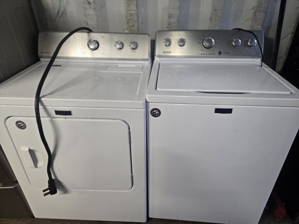 Maytag Commercial Washer And Dryer Set Topload