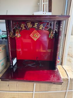 Traditional Chinese Buddhist Altar Shrine