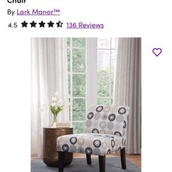 Two - 26" Wide Armless Slipper Accent Chairs