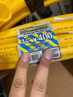 IPS Poly Gas Pipe (SDR 11) 3/4 " x 100'