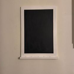 Wooden chalk board wall decor