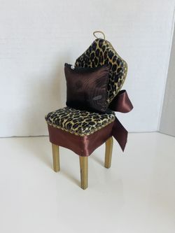 Leopard Print Doll Chair 