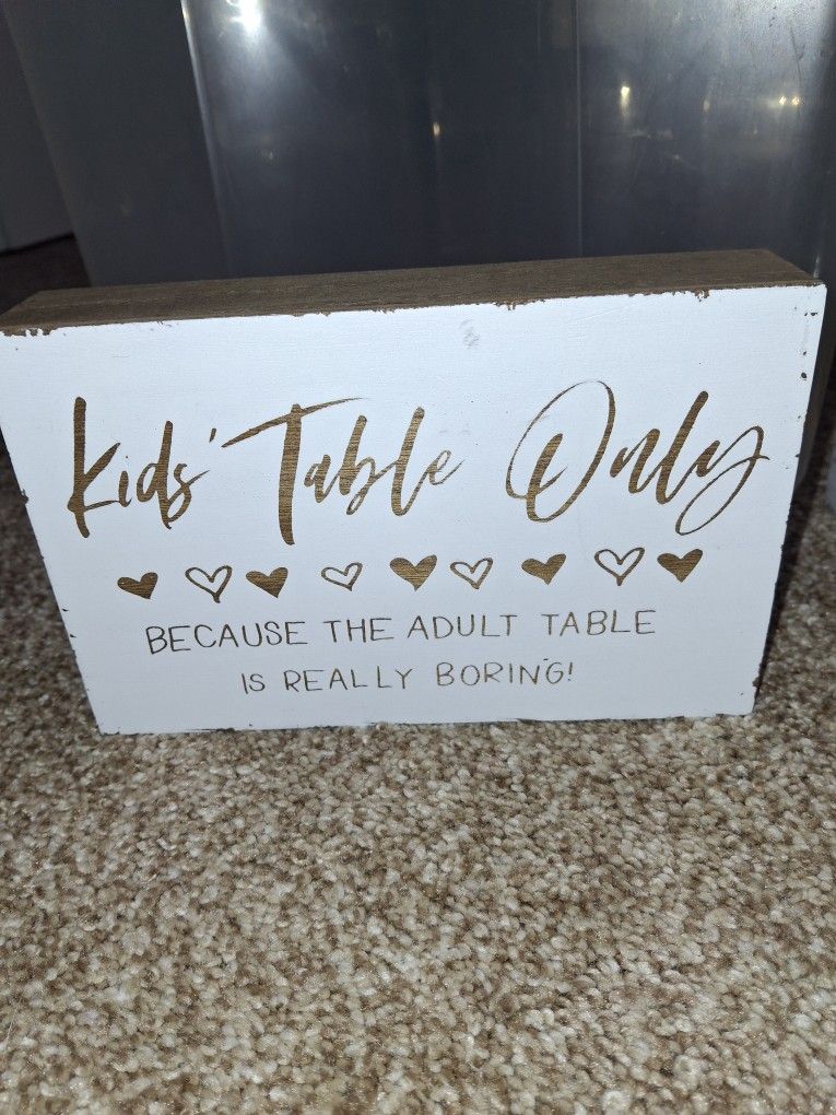 Sign For Wedding Reception