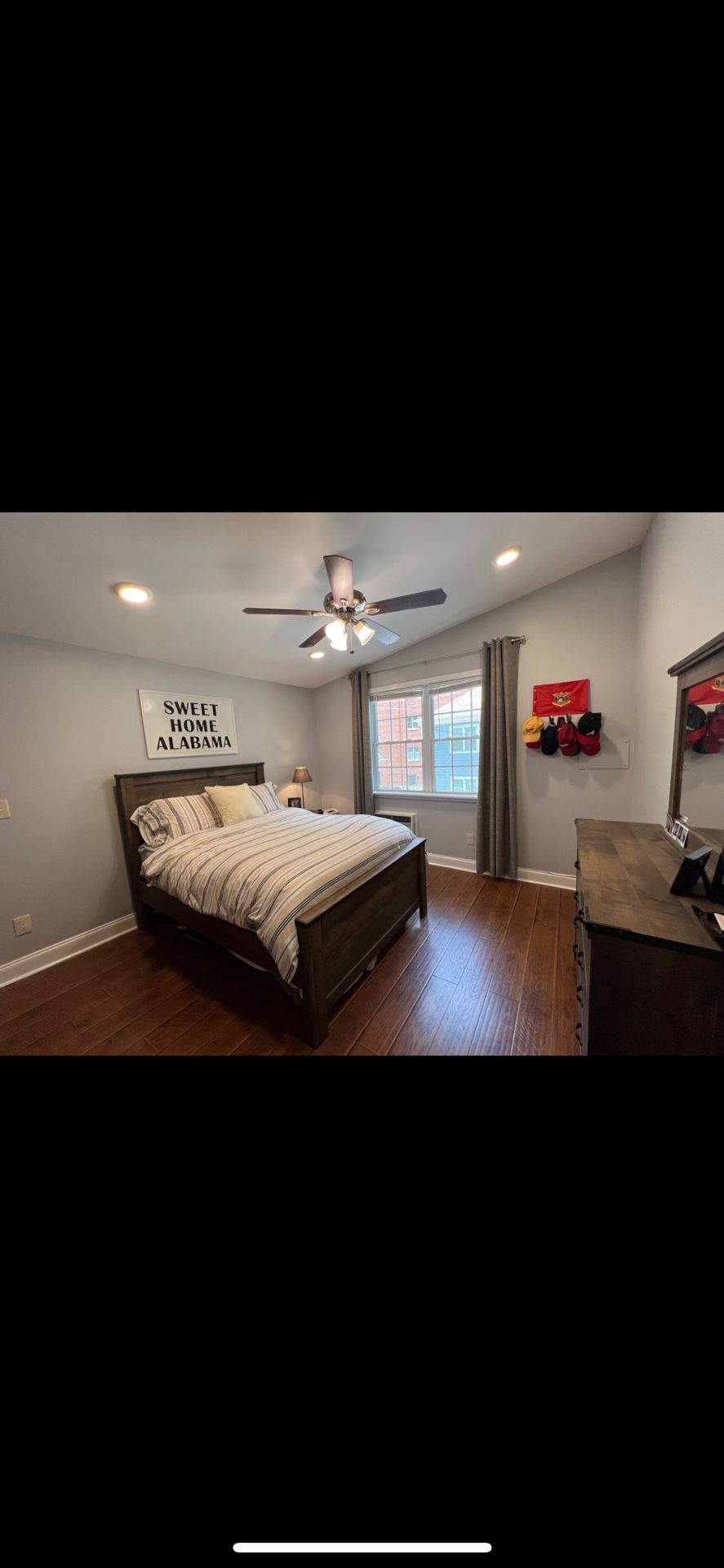 Full Ashley Furniture Bedroom Set (Bed, Dresser, Two Night Stands)