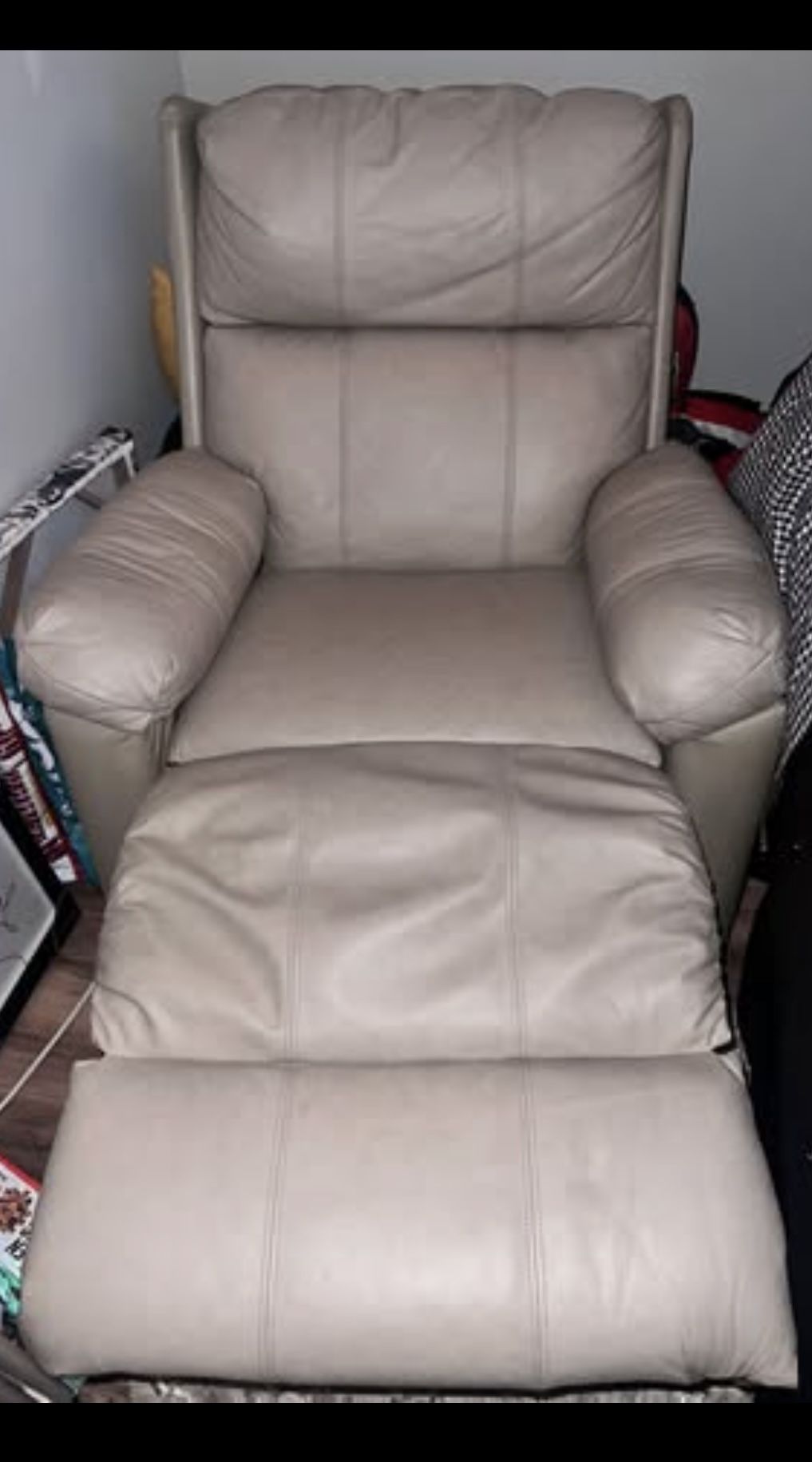 Beige Rocking Recliner