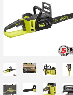 Ryobi 14 in. 40-Volt Brushless Lithium-Ion Cordless Chainsaw Battery and Charger Not Included