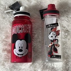 Brand New Mickey And Minnie Bottles. 