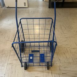Lightweight Shopping Cart - Blue