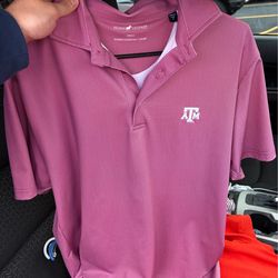 A&M pink polo. Size small