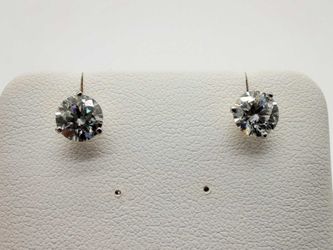 2.00 Cttw Lab Grown Diamonds 14k White Gold 1.1g Stud Earrings Do0723srxmia