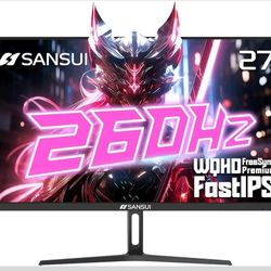 **260hz** refresh rate, New  27" Gaming  Sansui Monitor "it actually makes you play a better gamer"