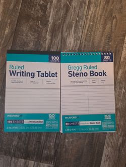Steno and drawing notebooks