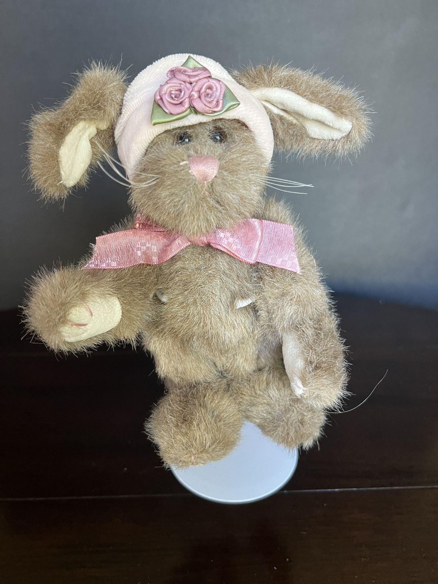 Boyds Bears “Lucinda” De La Fleur Bunny Rabbit Stuffed Plush Jointed 6 Inch 1999