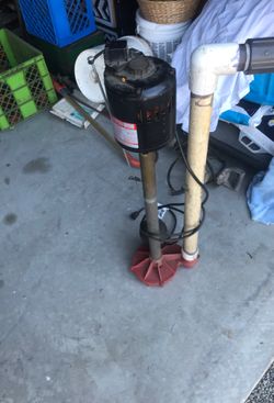Feel sump pump