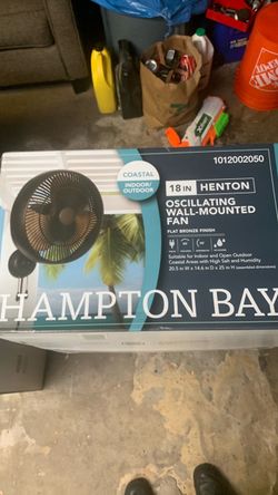 Hampton Bay 18-Inch Oscillating Wall-Mounted Fan