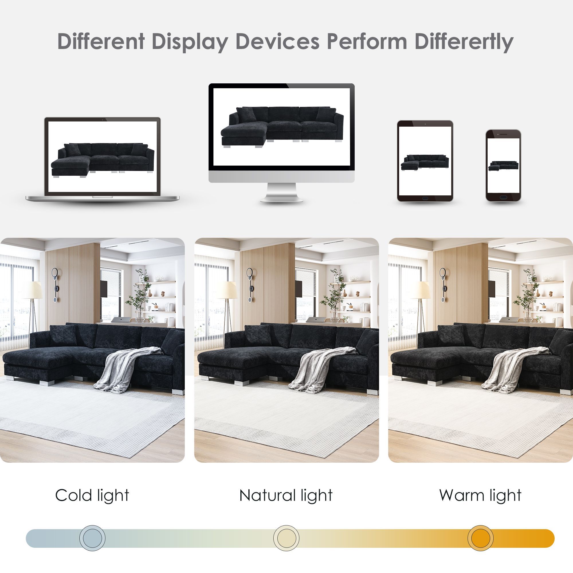 96*56 Modern Cloud Sectional Sofa,L-shaped Luxury Couch Set with 2 Free pillows,4-seat Chenille Indoor Furniture with Oversized Chaise for Living Room