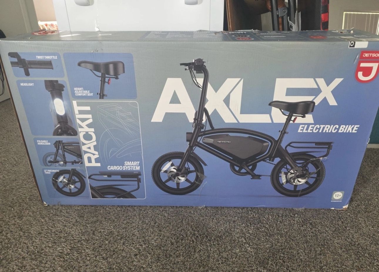 ELECTRIC FOLDING BIKE  JETSON AXLE X ADULT 12” STEP OVER certified to UL 2849 