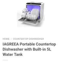 IAGREEA Countertop Dishwasher 