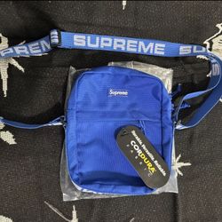 supreme ss18 nylon shoulder bag Blue