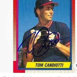 Autographed Tom Candiotti Card