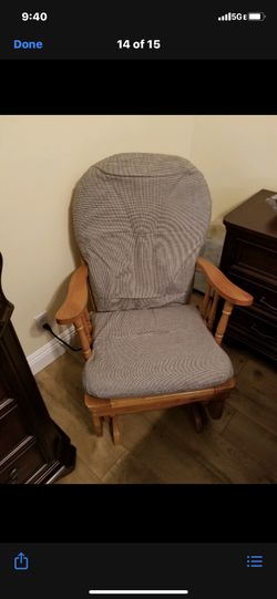 Wood rocking chair