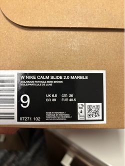Women’s Nike Calm Slides Sz 9