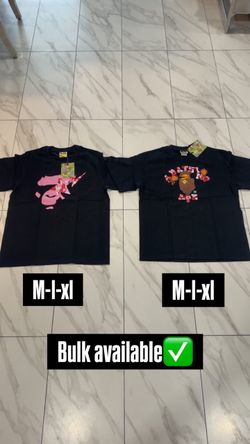 BAPE Graphic T-Shirts Black Two Styles