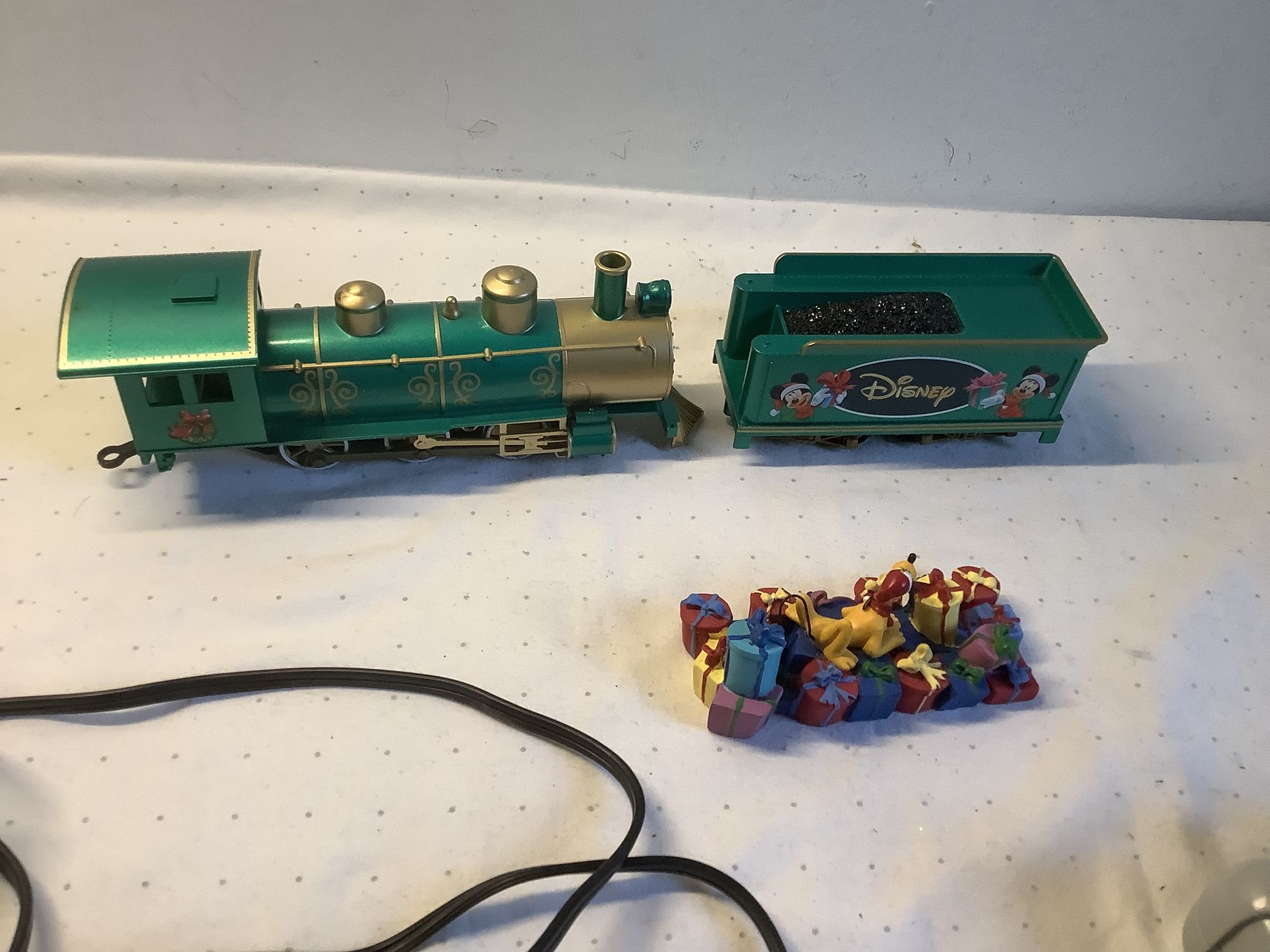 Hawthorne Village Disney Train Mickey Mouse Locomotive Green Untested