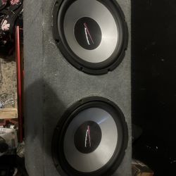 12 Inch Vintage Audio Bahn Subwoofer Speakers 