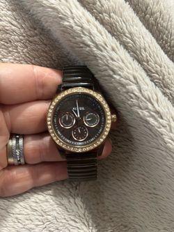 Fossil Multifunction Watch with Crystal Bezel